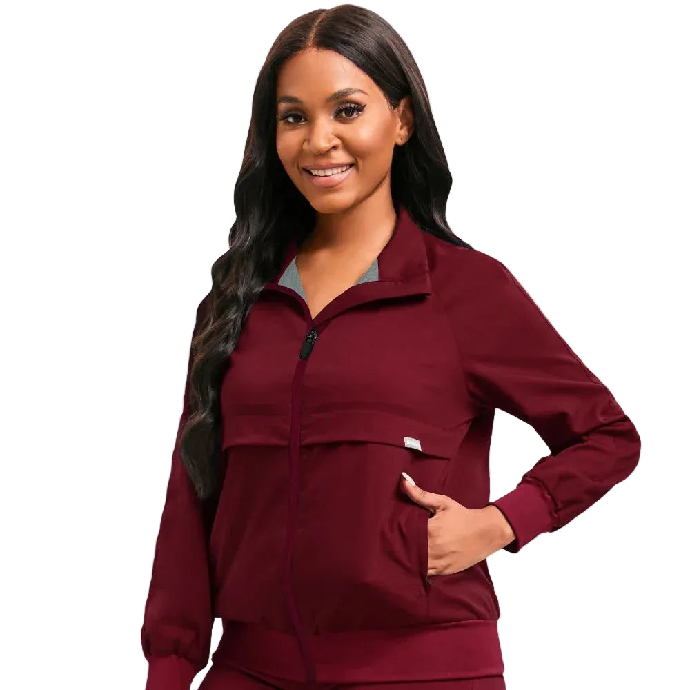 Burgundy Hospital Jacket