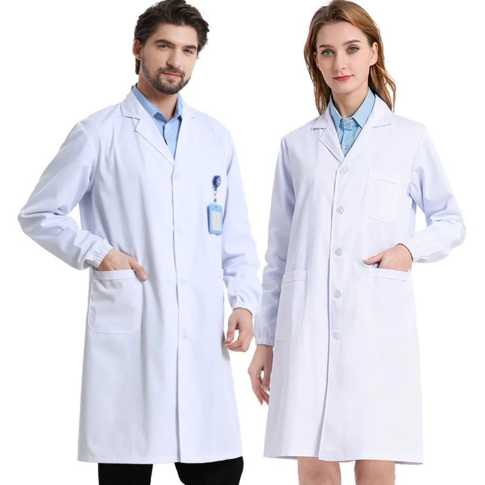 Unisex Long Sleeve Lab Coat