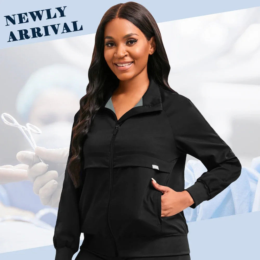 Black Hospital Jacket