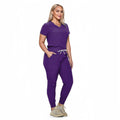 Purple Jogger Scrub Set